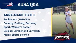 Women’s College Soccer at Cumberland University - From Germany to the USA - Marie Bathe Interview