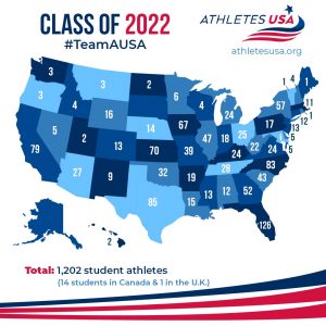 Class of 2022 - Athletes currently in the USA on a Sport Scholarship from Athletes USA