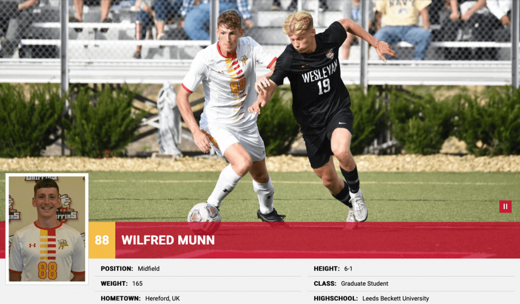 Wilf Munn at Seton Hill - How to play college soccer
