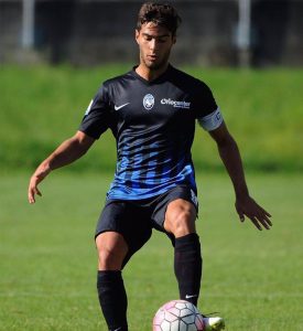 Matteo Gasperoni playing for Atalanta