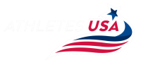 Athletes USA logo with white text for dark backgrounds
